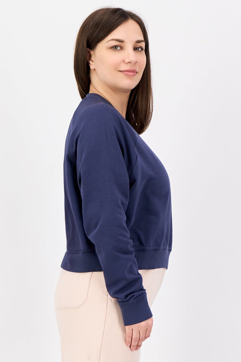 Nike Women Dri-Fit Long Sleeve Training Sweatshirt, Grey - Image 2